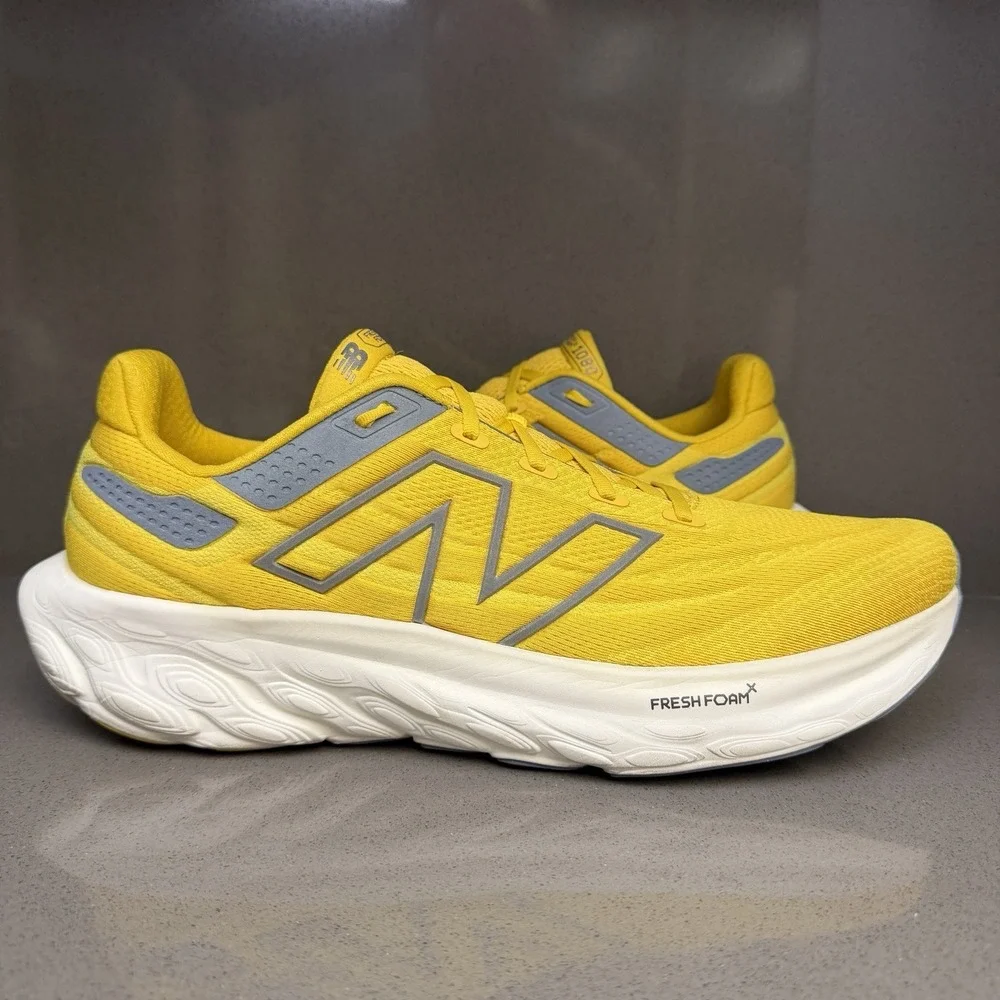 New Balance Fresh Foam X 1080v13 Mens 16 2E Wide Yellow Running Shoes M108013Z